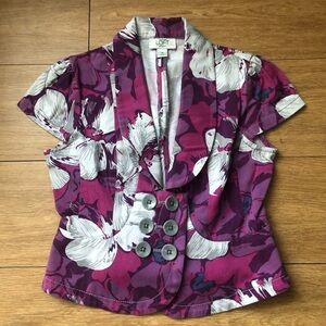 NWOT Petite Ann Taylor Loft Cap Sleeve Jacket